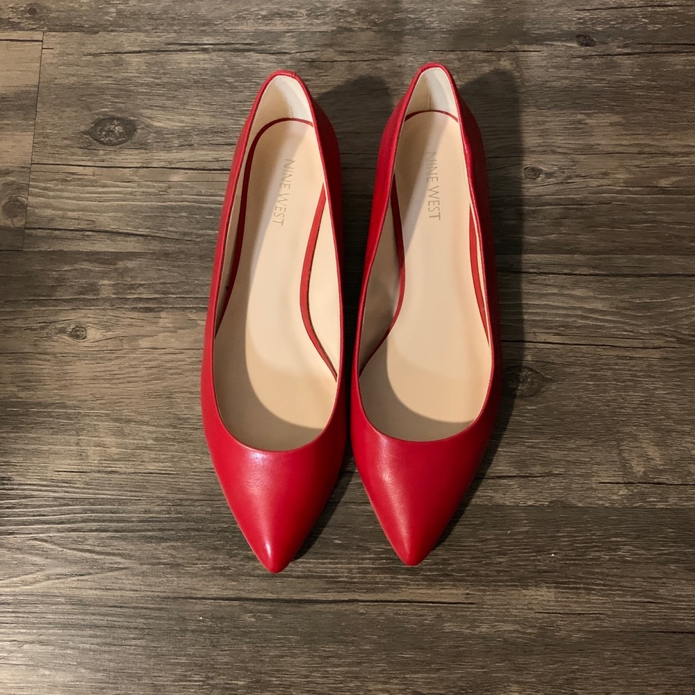 Nine West Red Flats